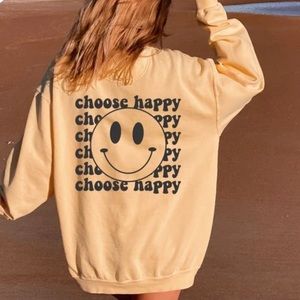 Choose Happy Butter Cup Sweatshirt